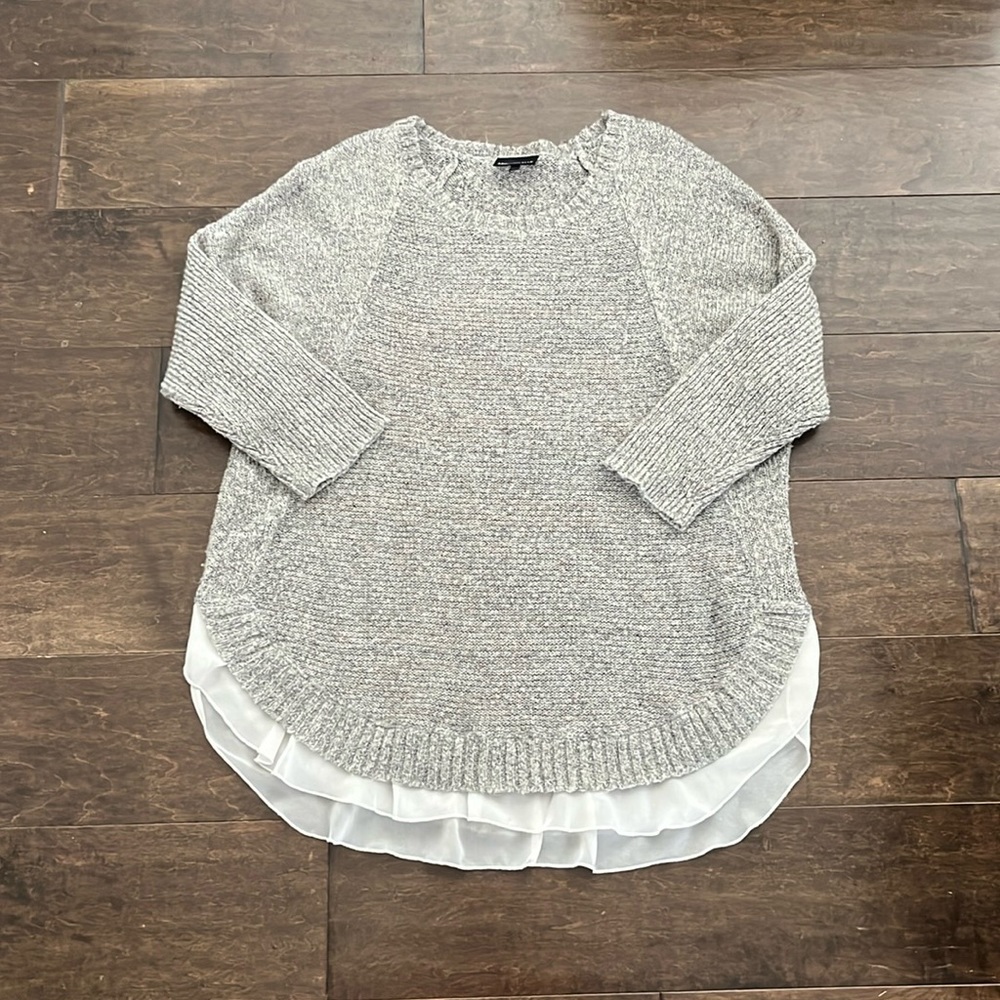 Addition Elle Metallic 3/4 Sleeve Sweater